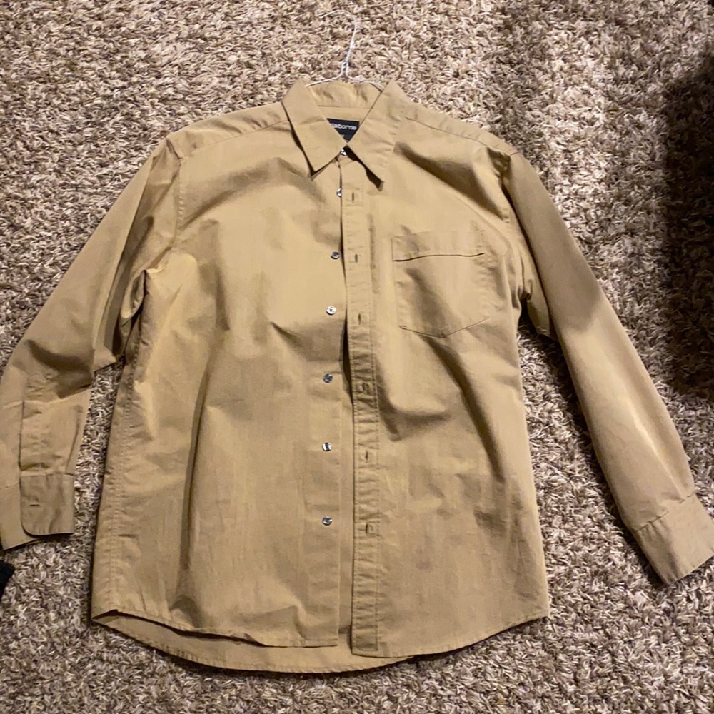 tan dress shirt